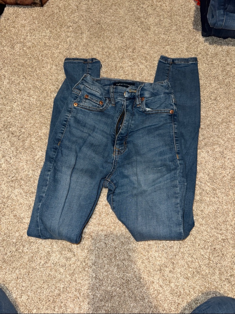 Super Skinny Dark Blue Jeans